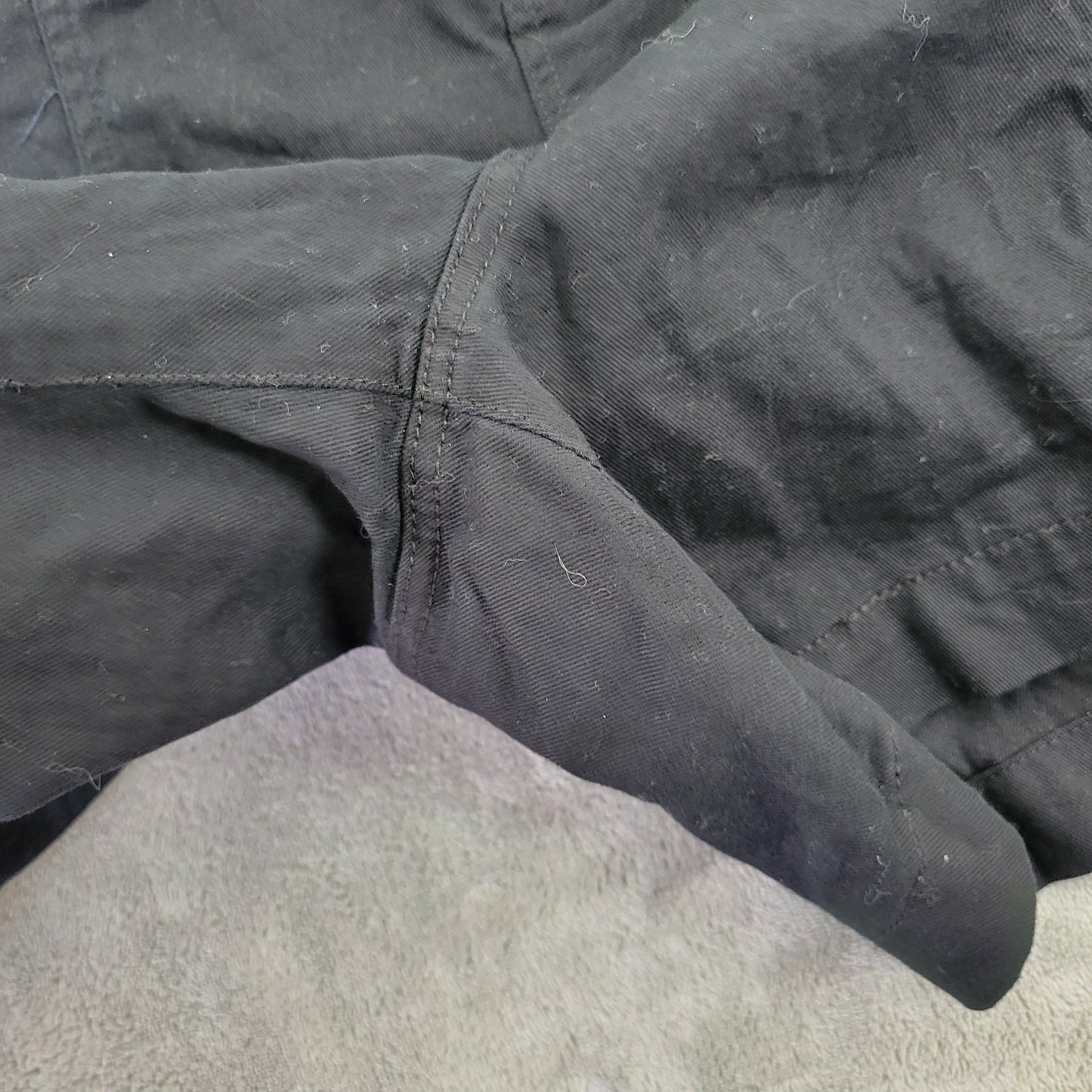 Old Navy Women XL Black Paperbag Waist Shorts 100% Cotton Elastic BLA84E