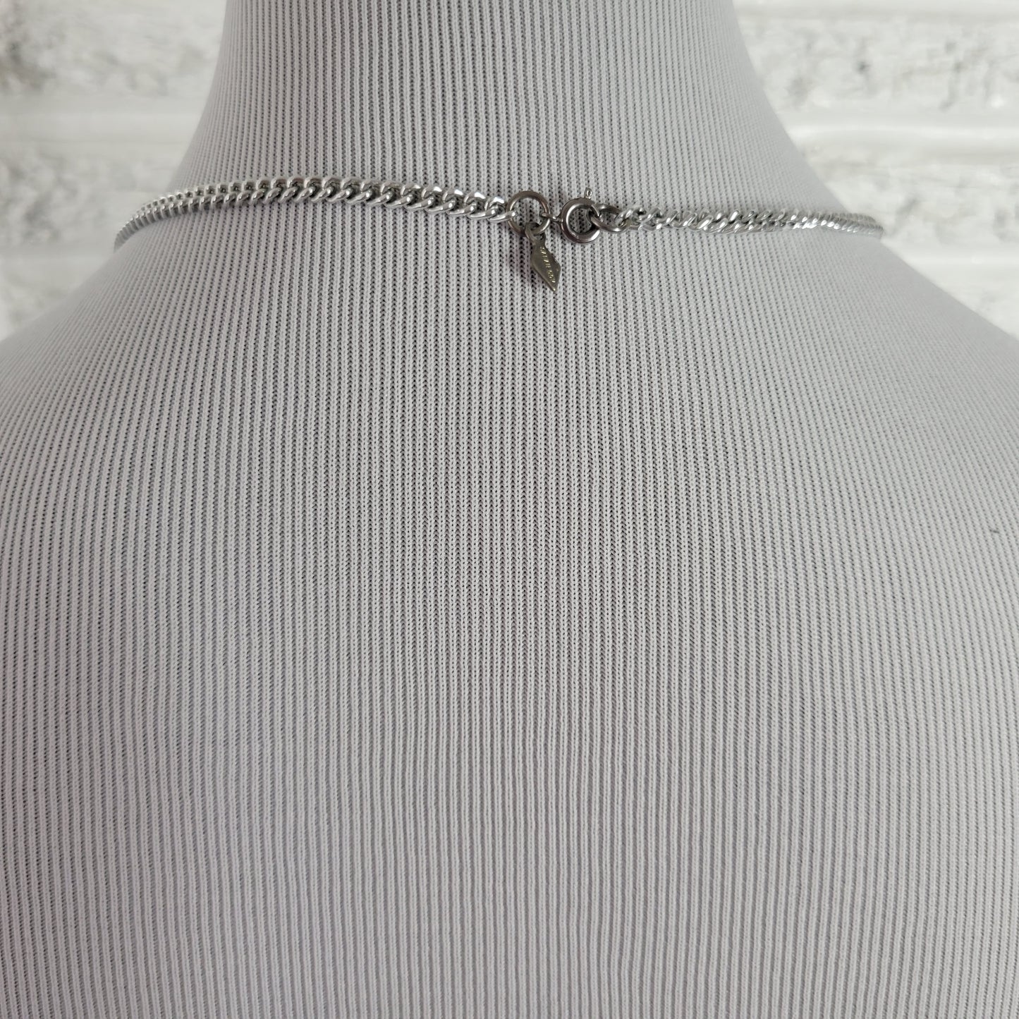Vintage Sarah Coventry Silver Tone Curb Link Chain Necklace 24" Minimalist N13E