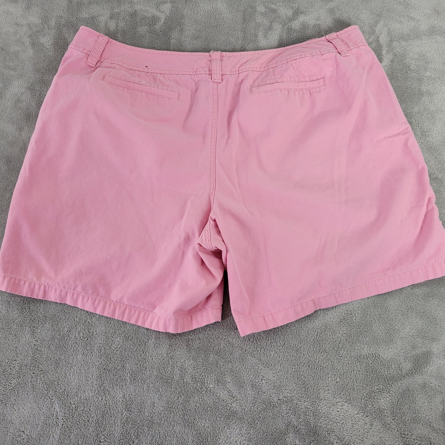 Venezia Womens Shorts 24 Pink Cotton Denim Cut Off 7.5" Inseam Plus PIN39E