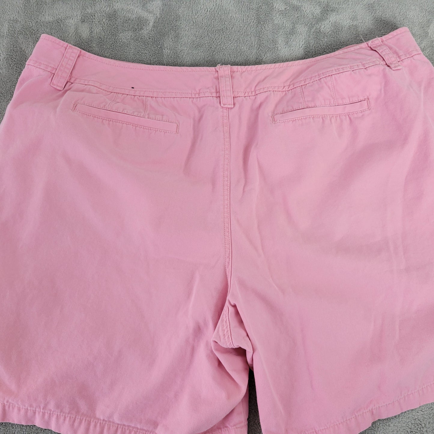 Venezia Womens Shorts 24 Pink Cotton Denim Cut Off 7.5" Inseam Plus PIN39E