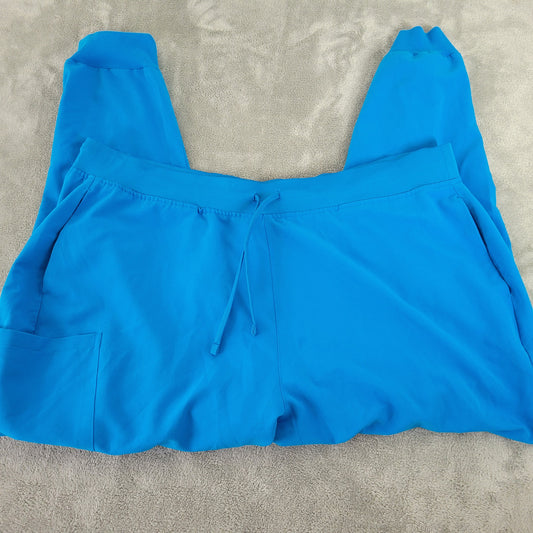 Mandala Women's 3XL Joggers Blue Pull On Drawstring Pants Plus Size BLU82E