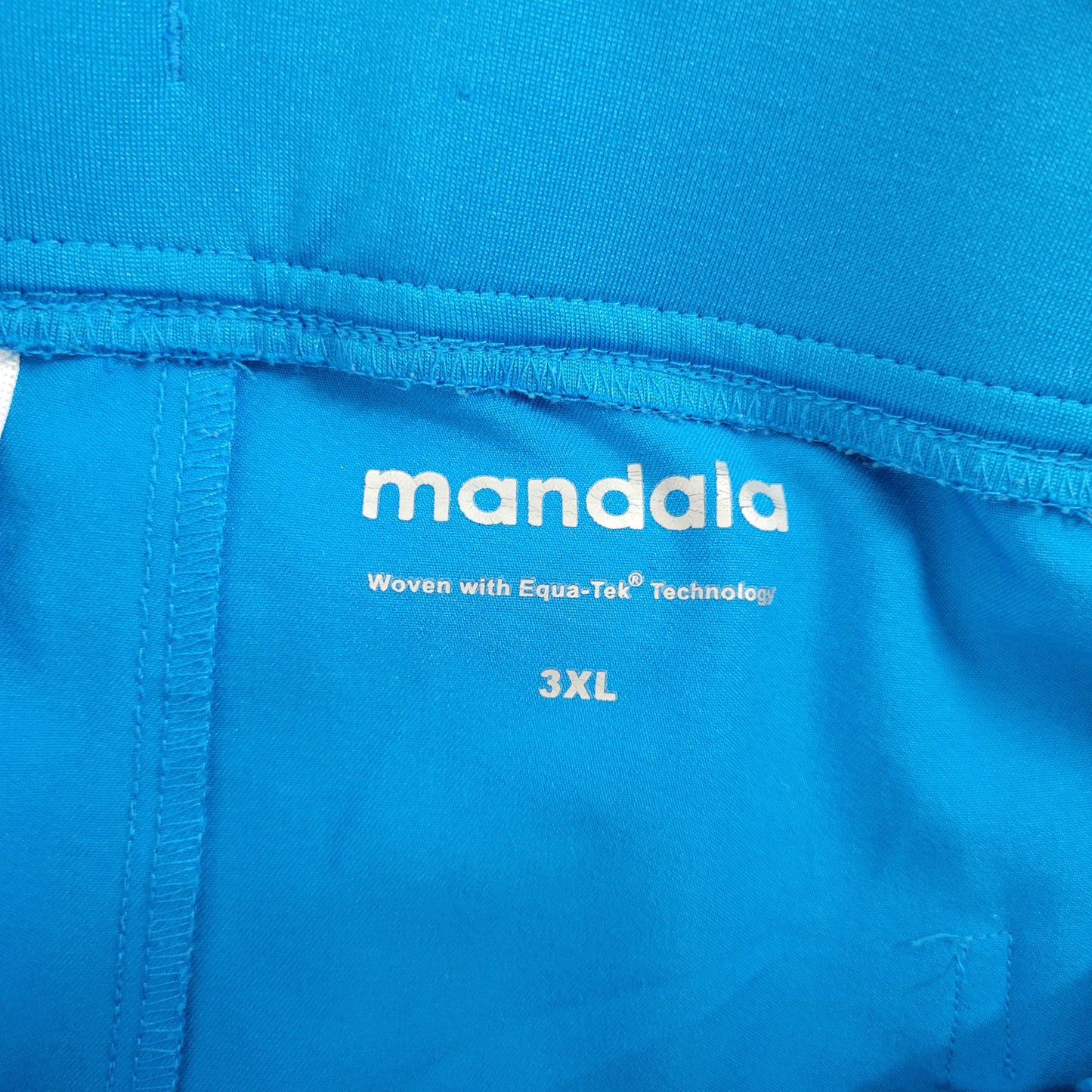 Mandala Women's 3XL Joggers Blue Pull On Drawstring Pants Plus Size BLU82E