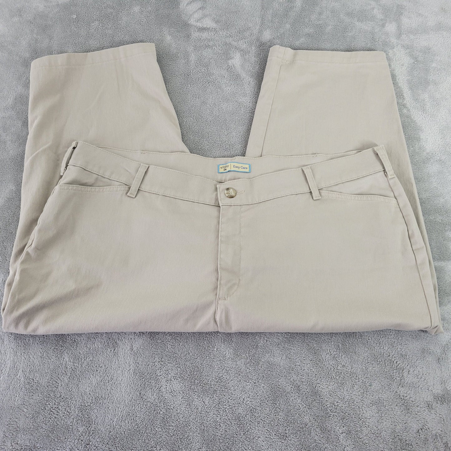 Riders by Lee Women's Beige Capri Pants Size 24W Easy Care Straight Leg CAP12E