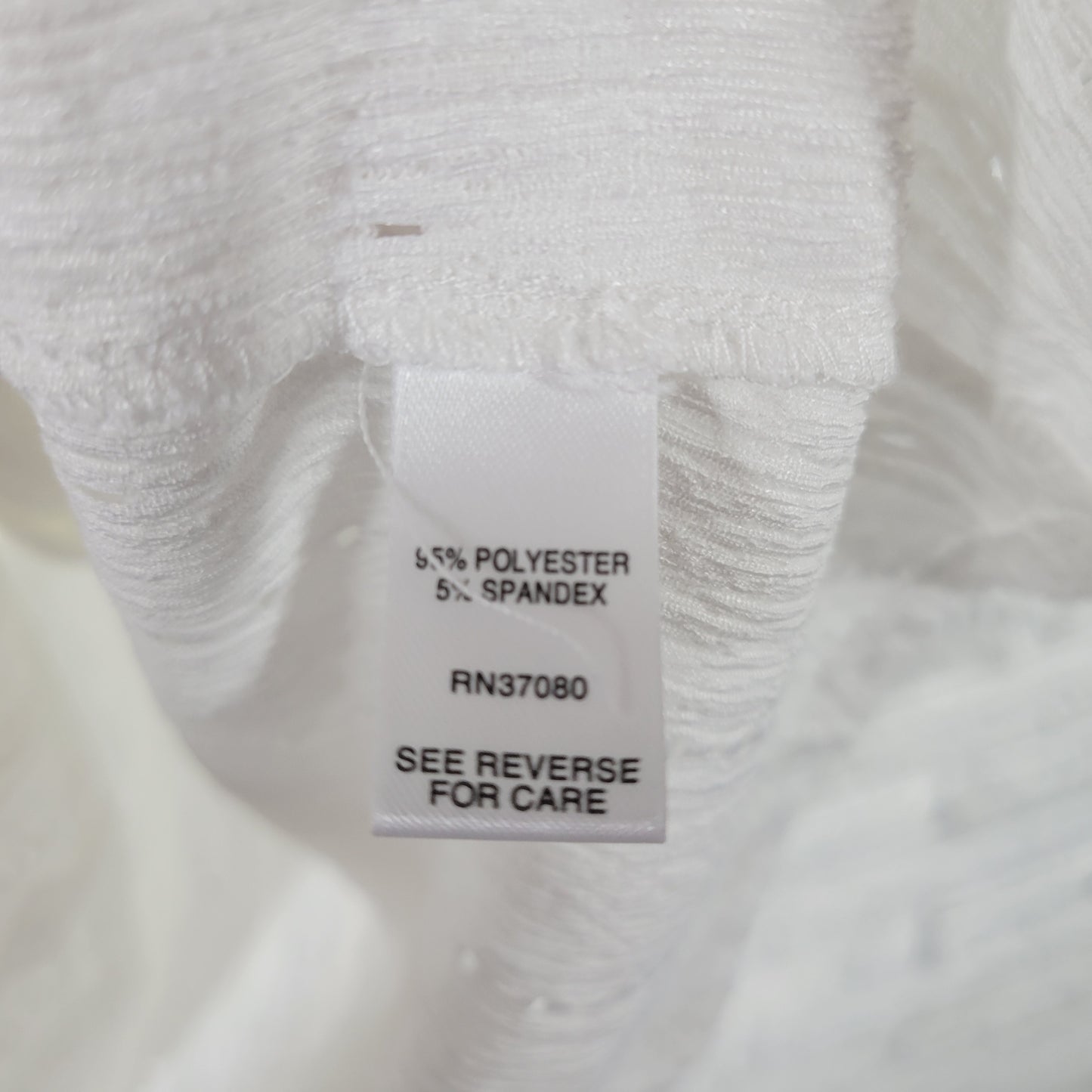 Cato Est 1946 Peasant Top 22W 24W White Geometric Eyelet Pleated WHI40E