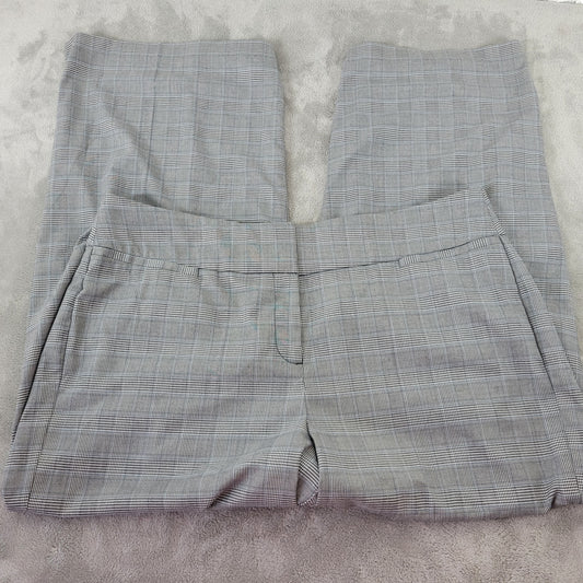 Lane Bryant 22 Allie Dress Pants Black White Plaid Houndstooth Career PLA1E