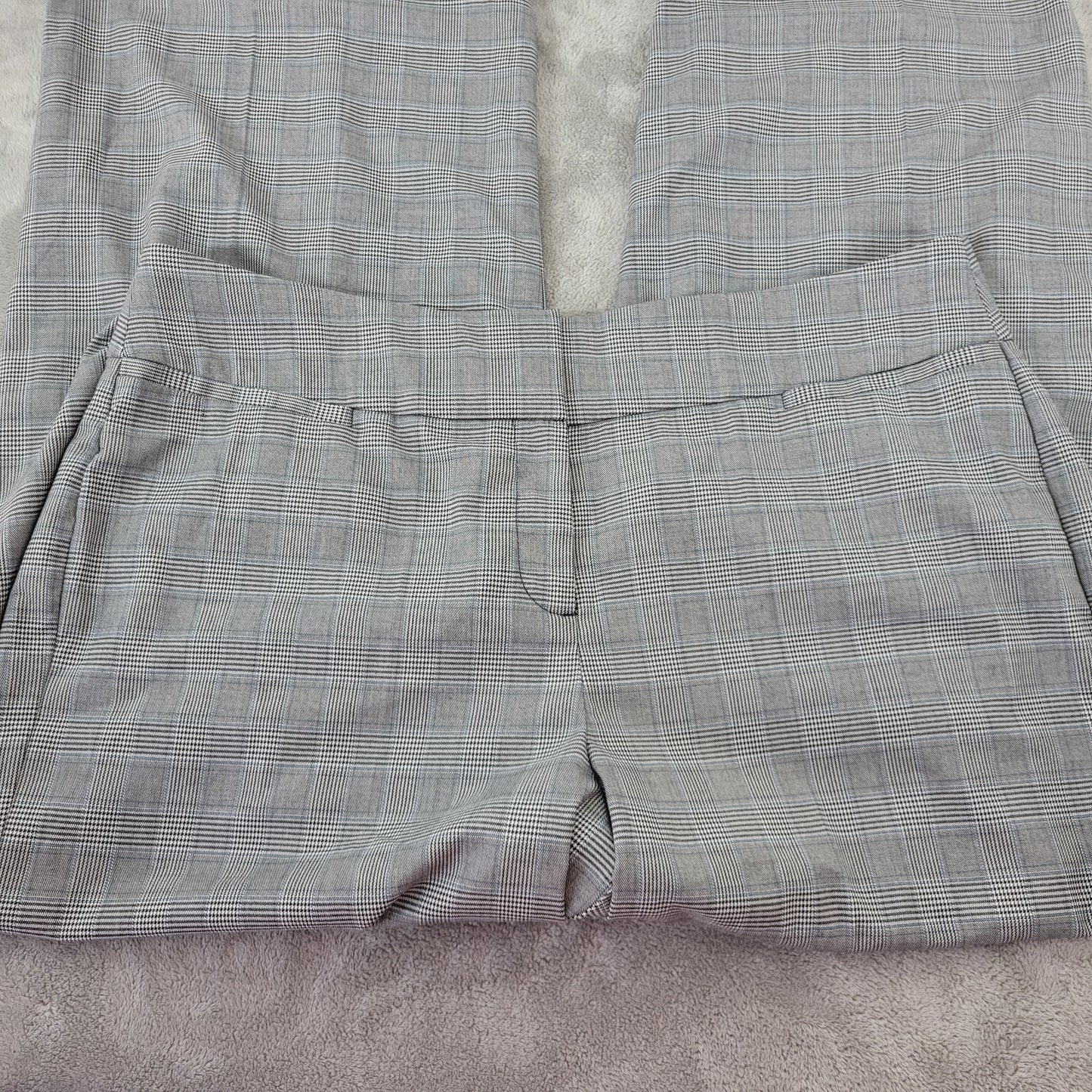 Lane Bryant 22 Allie Dress Pants Black White Plaid Houndstooth Career PLA1E