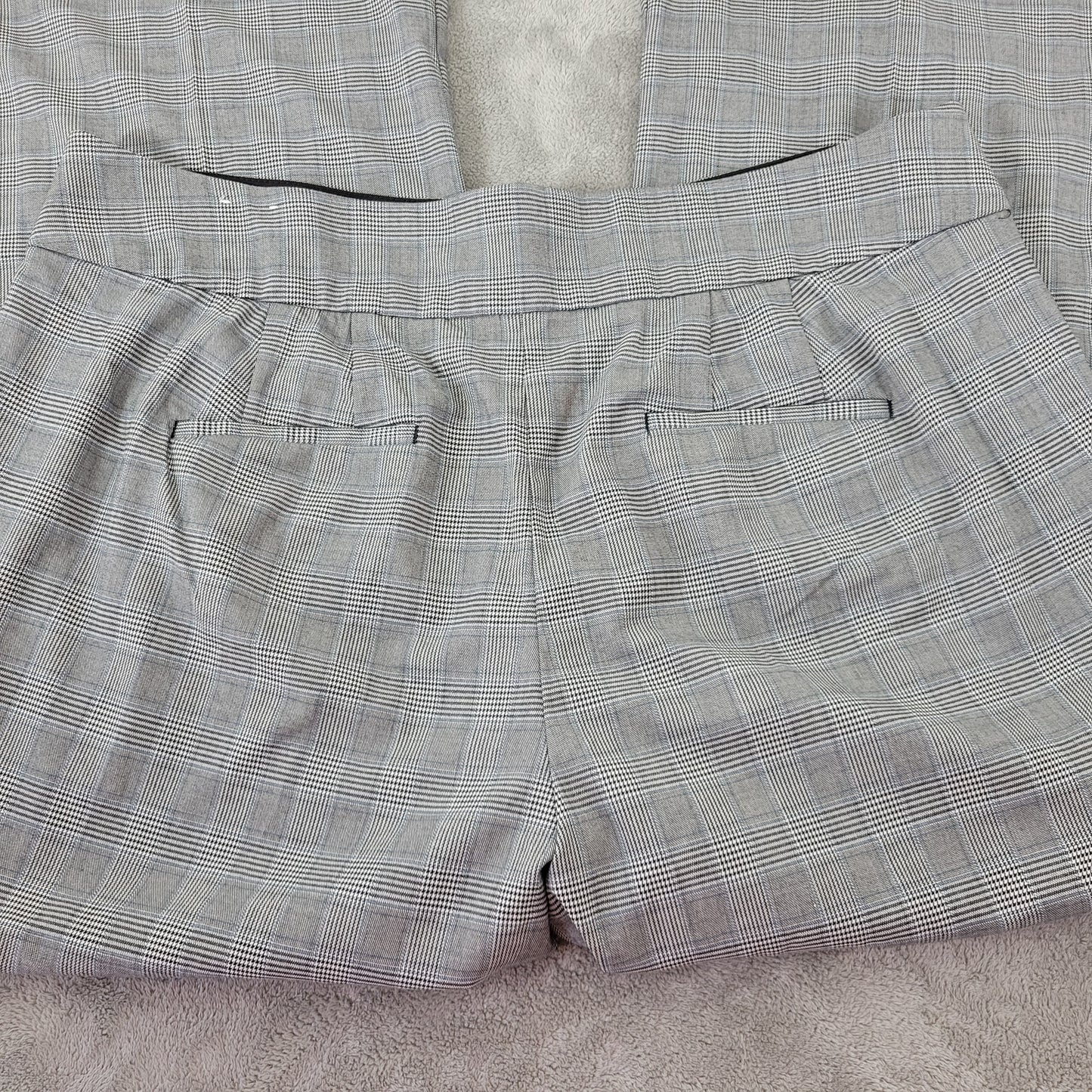 Lane Bryant 22 Allie Dress Pants Black White Plaid Houndstooth Career PLA1E