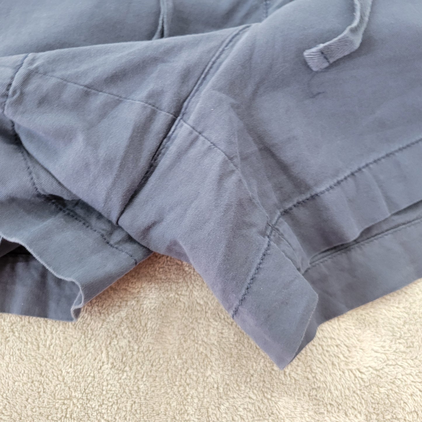 Sonoma Women's 2X Blue Shorts Cotton Blend Elastic Drawstring Waist BLU211E