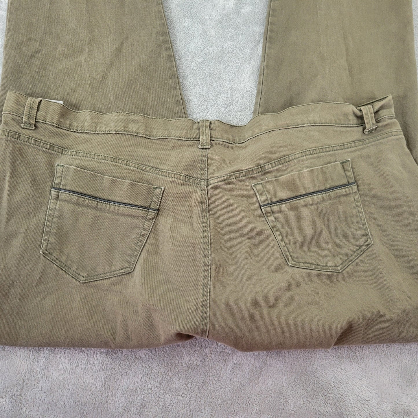 Gloria Vanderbilt Amanda Women's 24W Jeans Plus Size Brown Straight Leg SL87E
