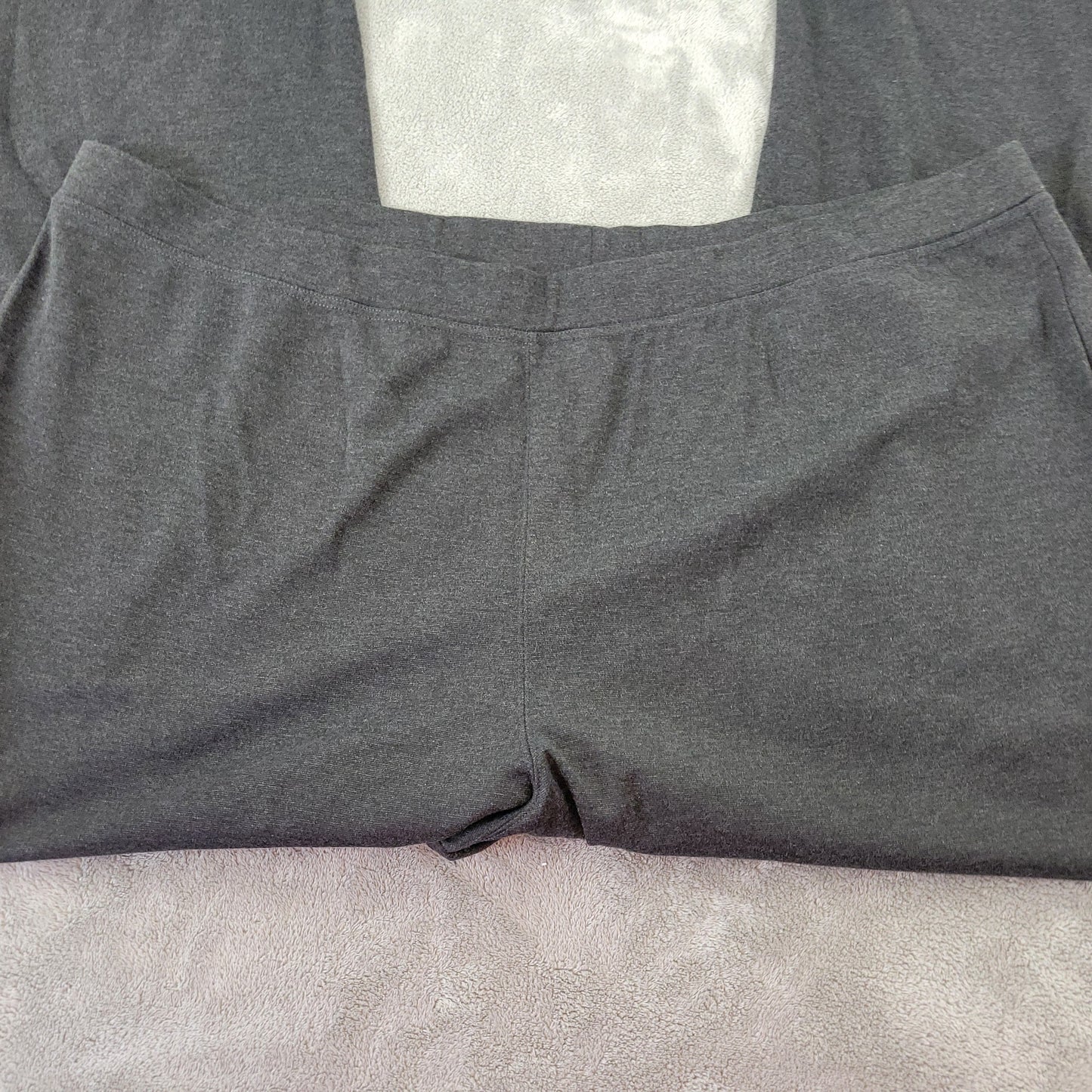 Woman Within 34WP Pants Petite Plus Size Black Pull On Elastic Waist BLA52E