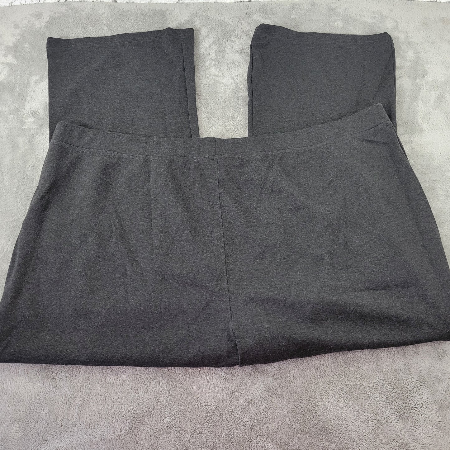 Woman Within 34WP Pants Petite Plus Size Black Pull On Elastic Waist BLA52E