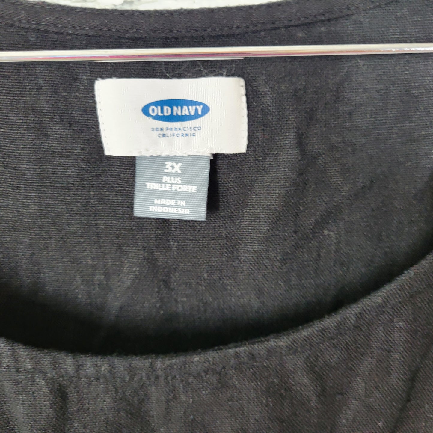 Old Navy 3X Black Fit & Flare Linen Rayon Dress Plus Size Sleeveless BLA125E