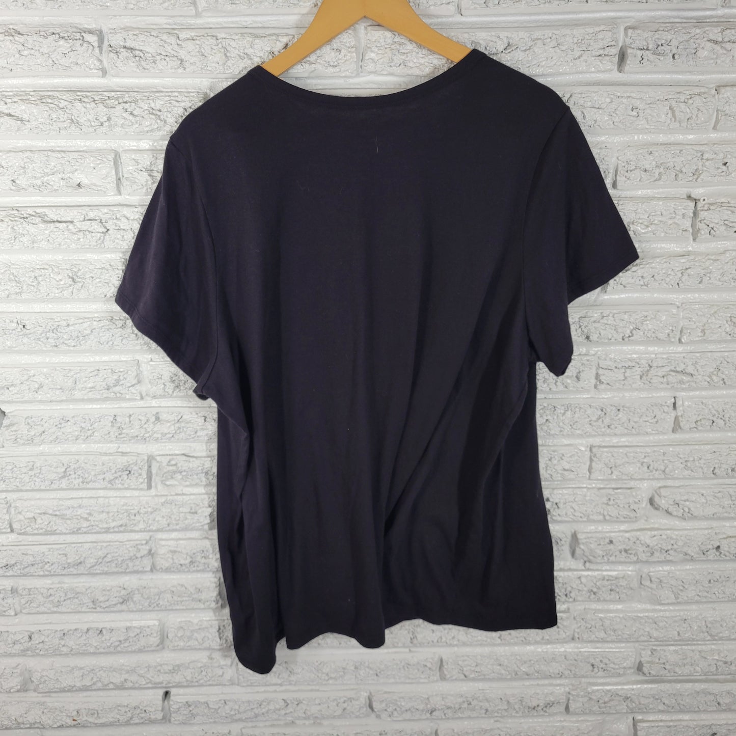 Torrid 4X Black Crew Neck T-Shirt Short Sleeve Plus Size Basic Stretch BLA131E