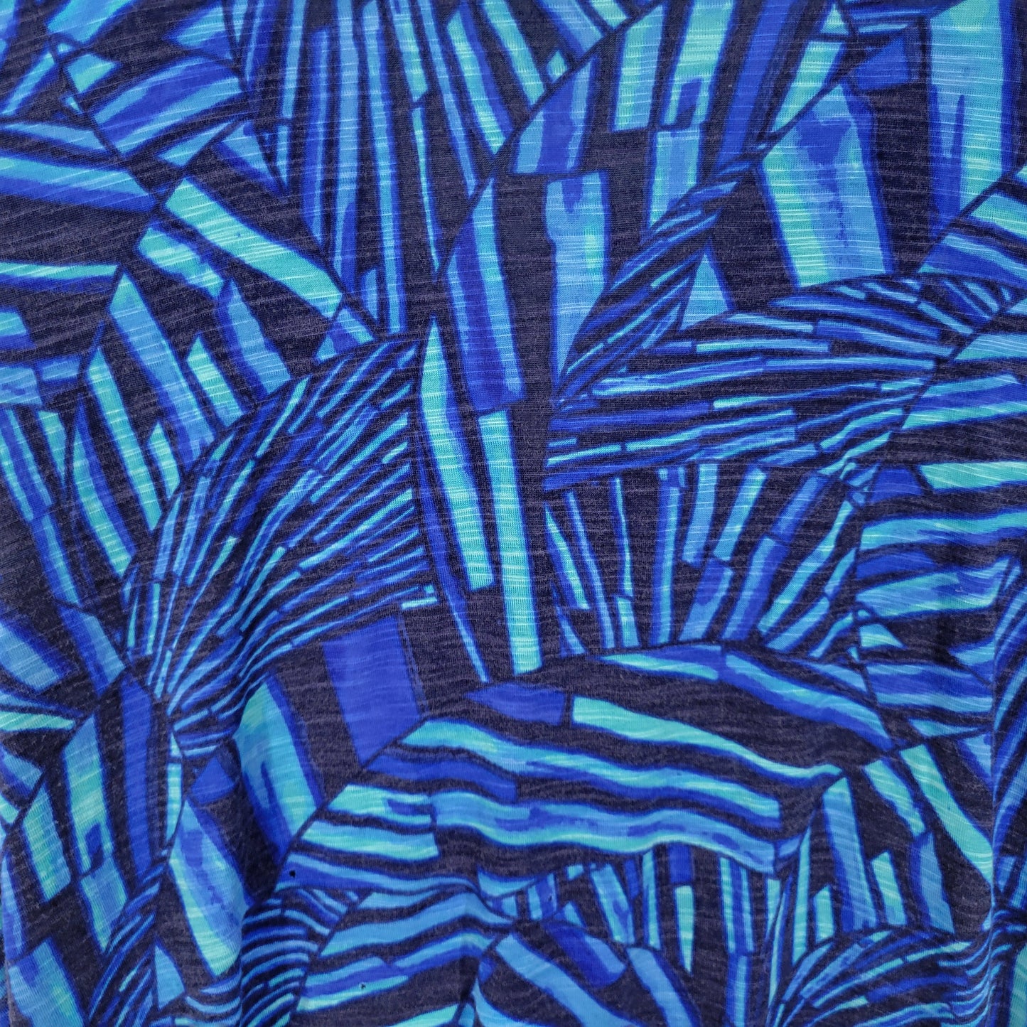 Rafaella Studio 3X Blue Geometric Tunic Tank Top Sleeveless V-Neck GEO61E