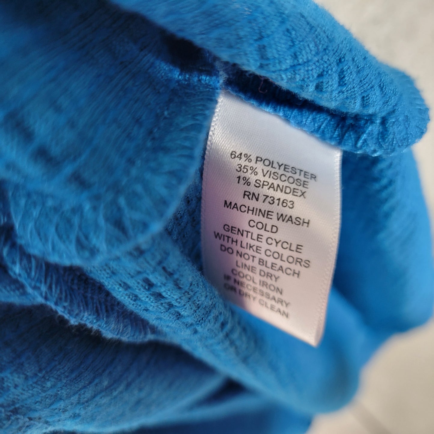 Melissa Paige 3X Blue Tank Top Tunic Handkerchief Hem Plus Size Knit BLU227E