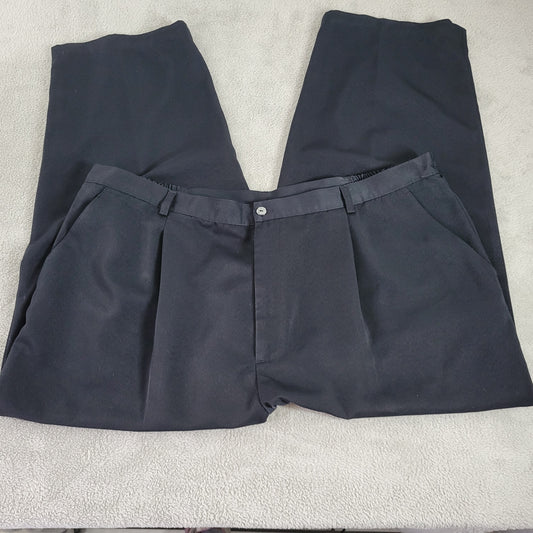 CJ Banks 26W Black Capri Dress Pants Elastic Waist Plus Size Pockets 25" BLA119E