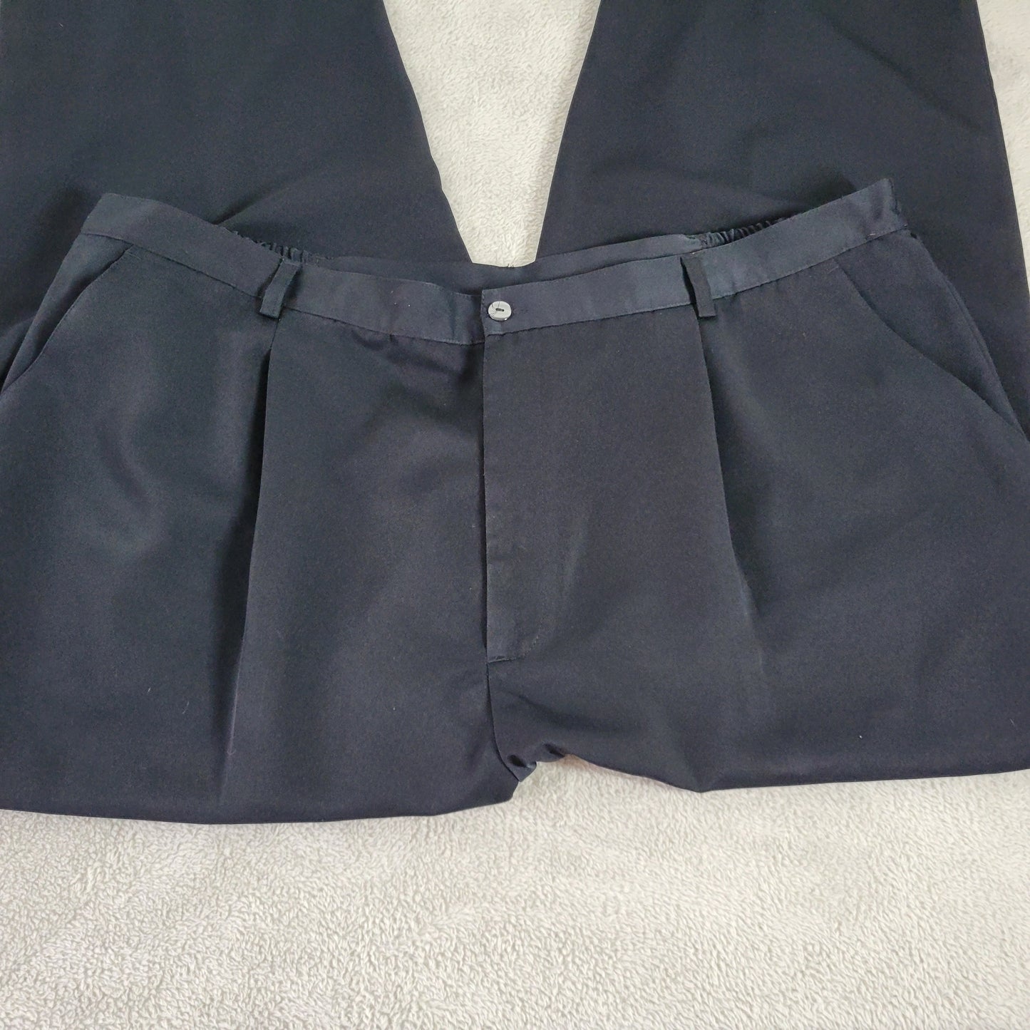CJ Banks 26W Black Capri Dress Pants Elastic Waist Plus Size Pockets 25" BLA119E