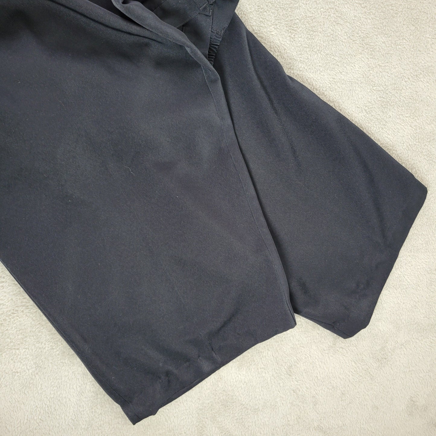 CJ Banks 26W Black Capri Dress Pants Elastic Waist Plus Size Pockets 25" BLA119E