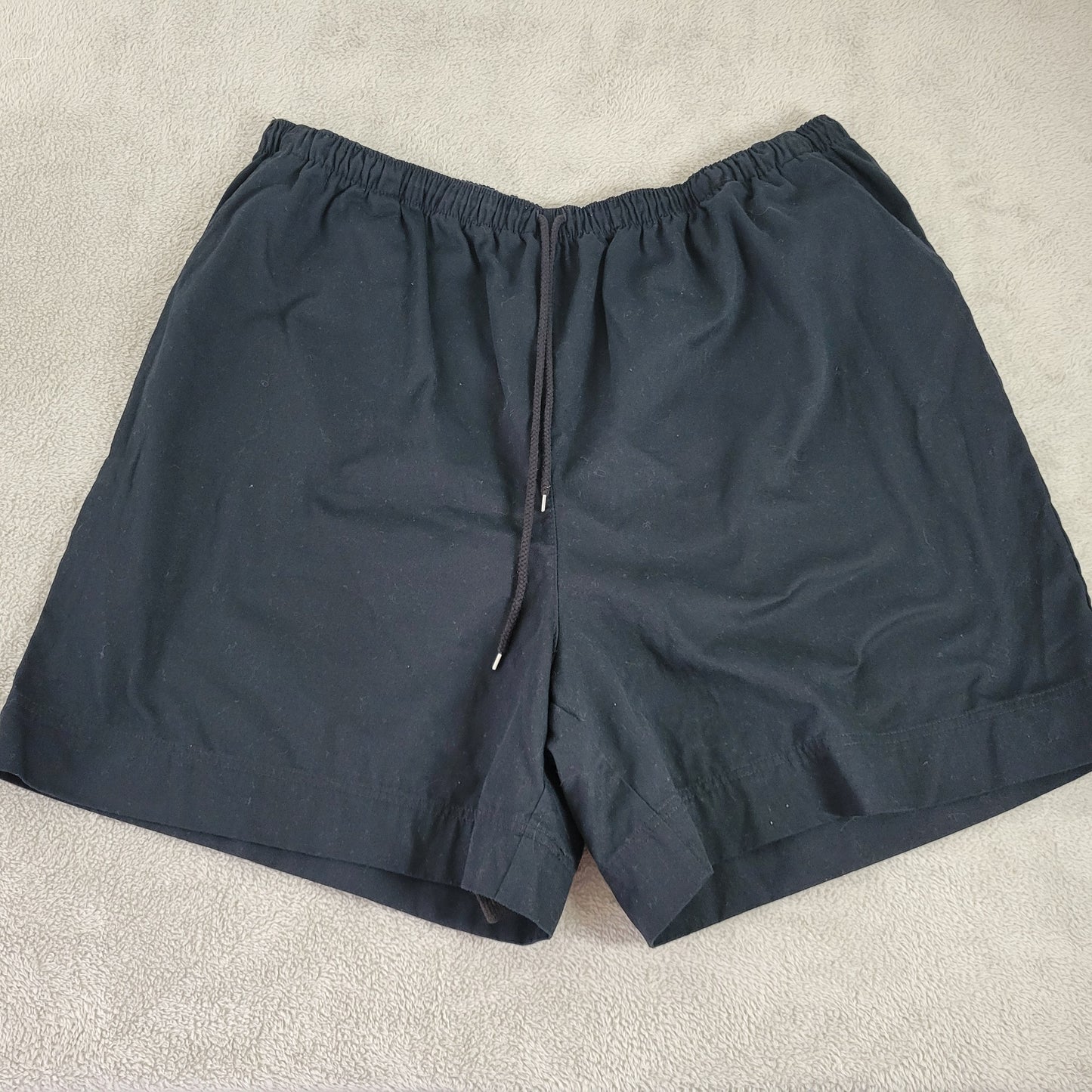 Coral Bay 3X Black Shorts Drawstring Elastic Waist Athletic Plus Size 6" BLA110E