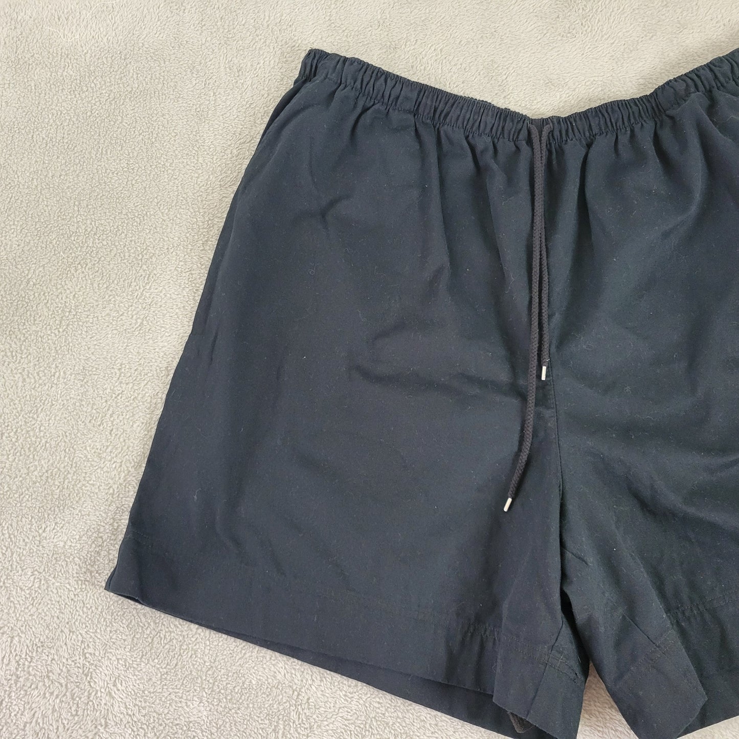 Coral Bay 3X Black Shorts Drawstring Elastic Waist Athletic Plus Size 6" BLA110E