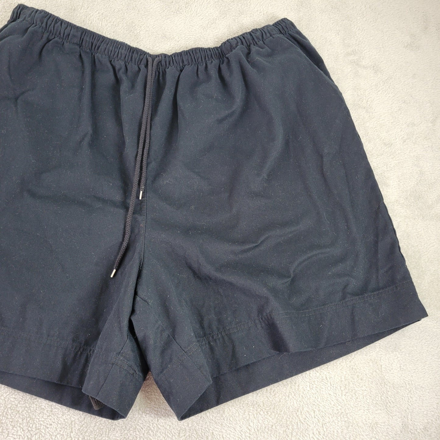 Coral Bay 3X Black Shorts Drawstring Elastic Waist Athletic Plus Size 6" BLA110E