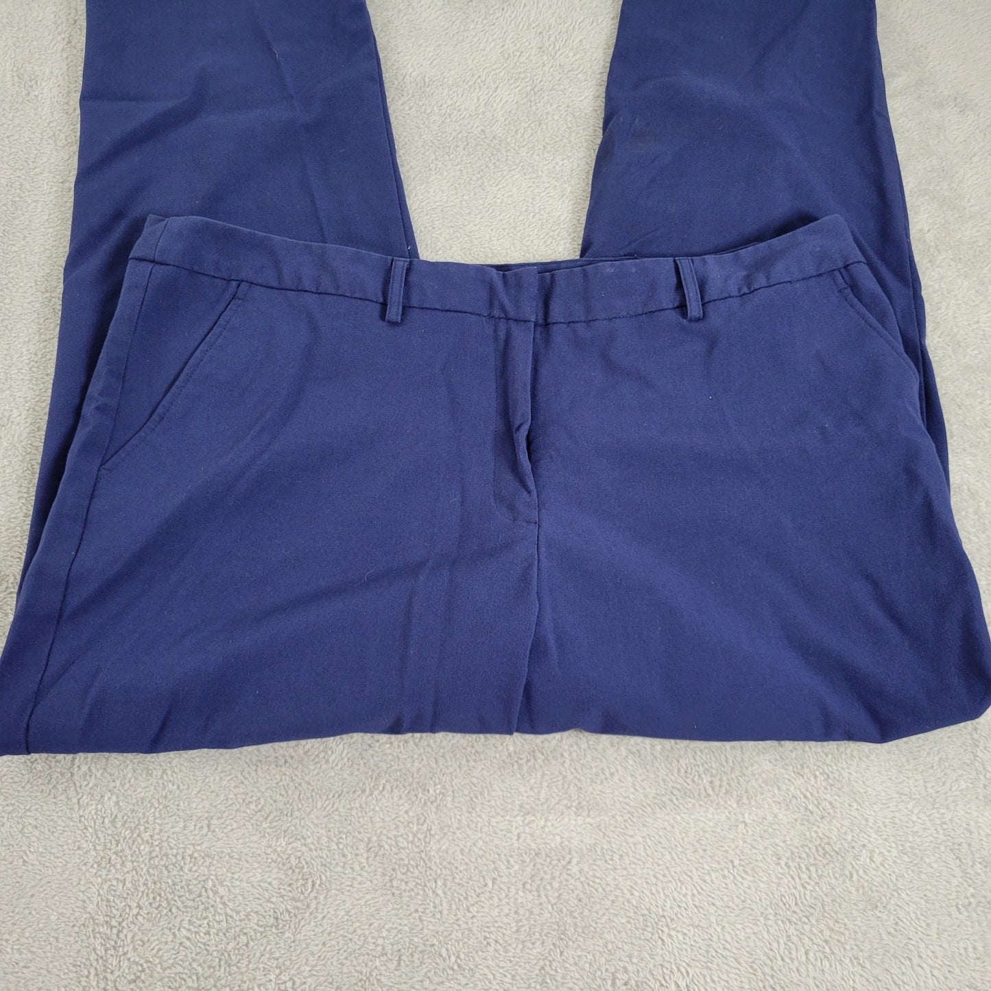 George Women's Dress Pants Size 18 Plus Blue High Rise Straight Leg BLU75E
