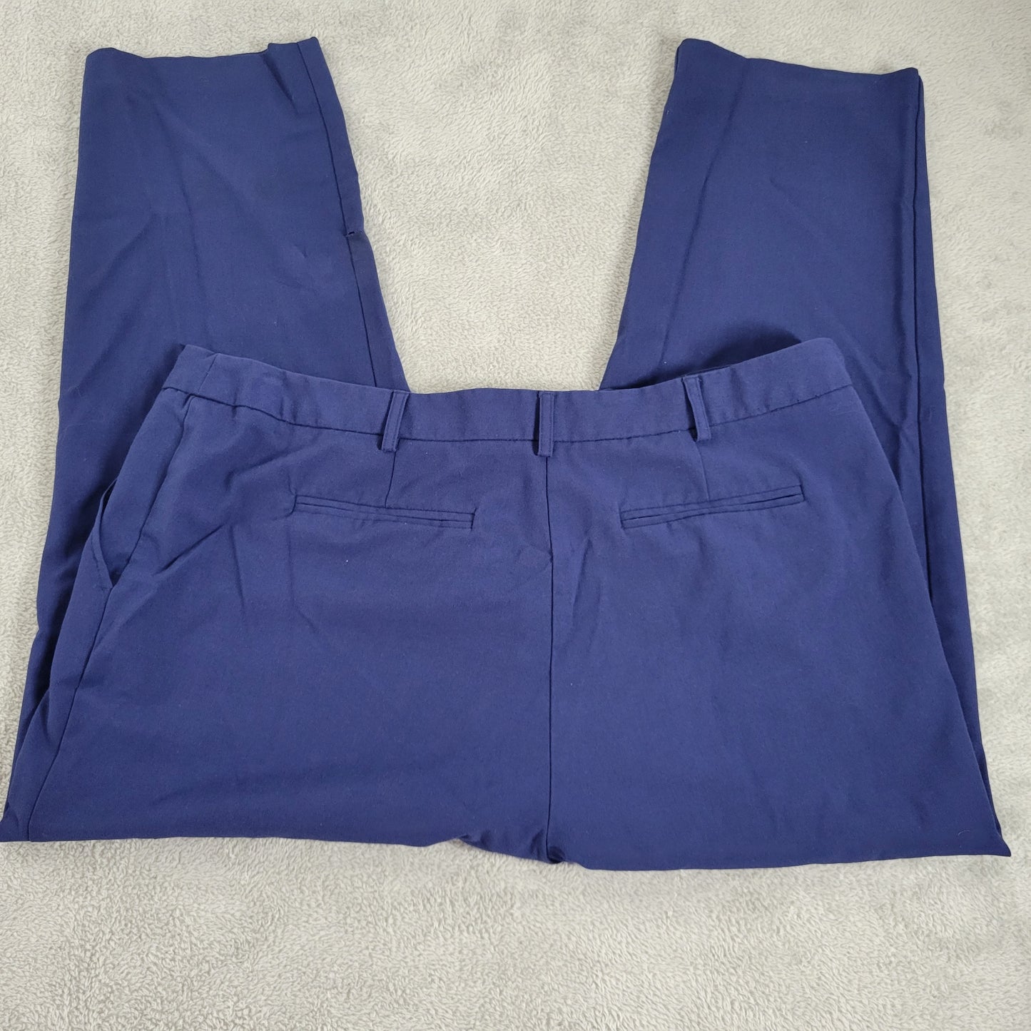 George Women's Dress Pants Size 18 Plus Blue High Rise Straight Leg BLU75E