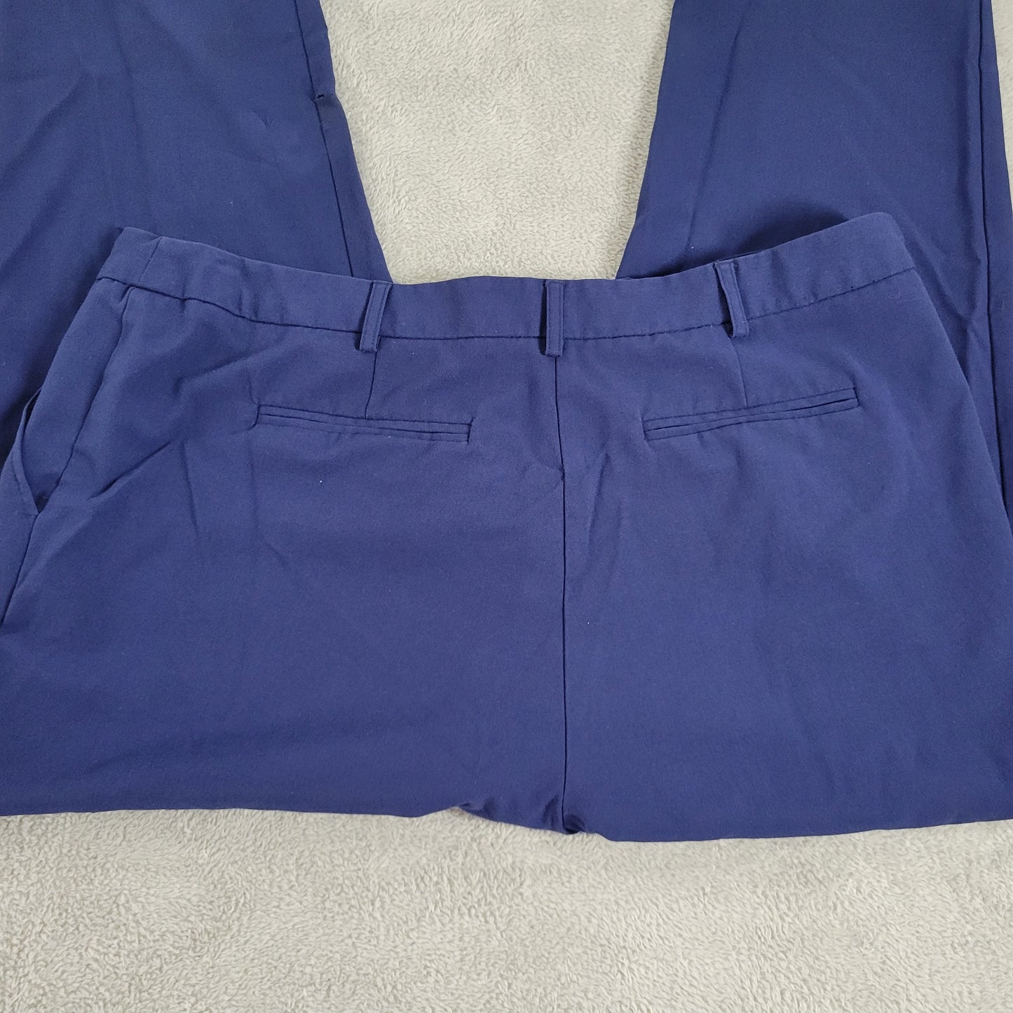 George Women's Dress Pants Size 18 Plus Blue High Rise Straight Leg BLU75E