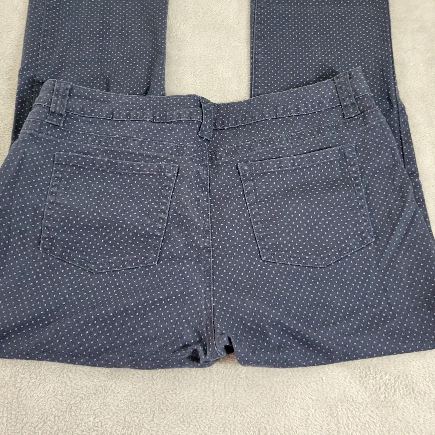 Lee Women's Black Polka Dot Straight Leg Jeans Size 18M High Rise SL151E