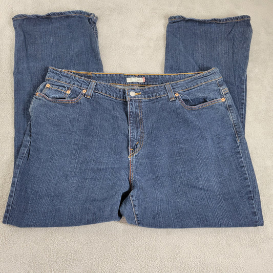 Levi's 515 Women's Jeans 24 Plus High Rise Bootcut Dark Wash Blue BOO102E