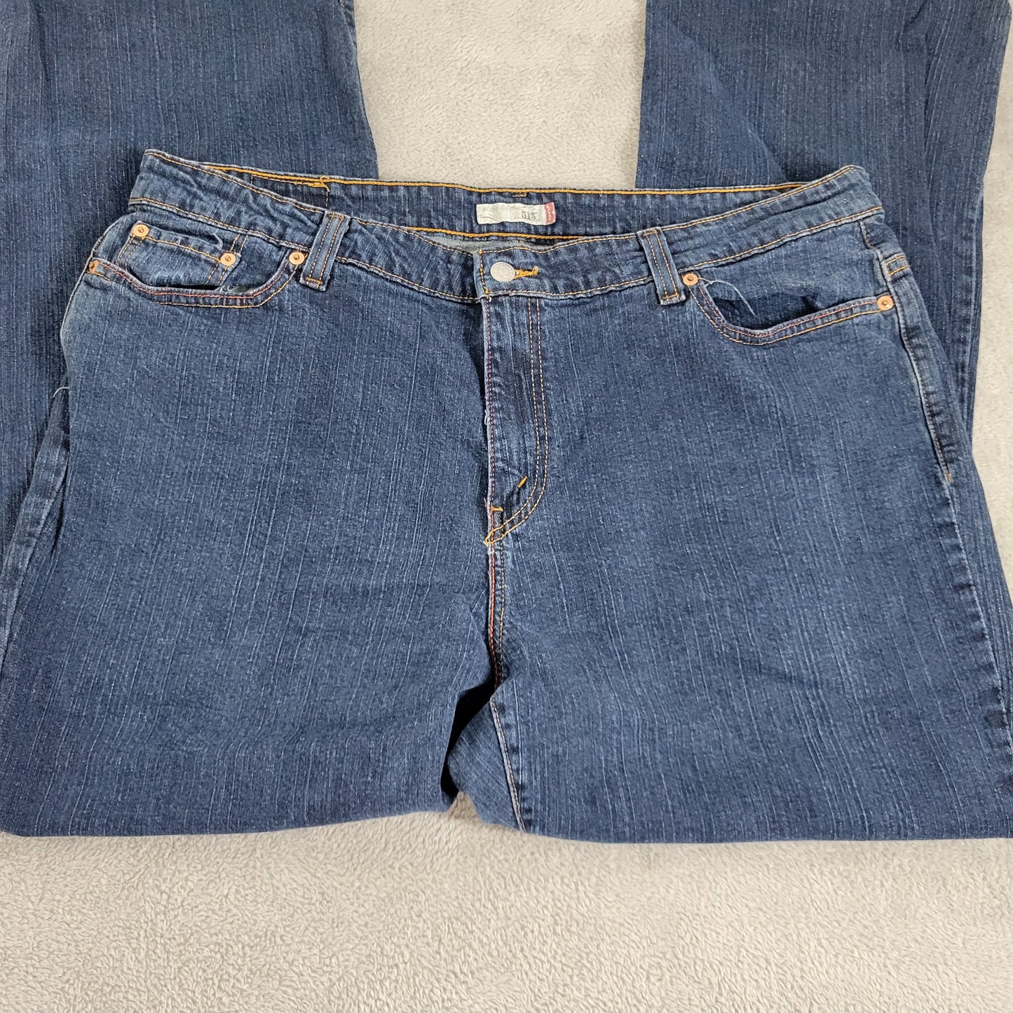 Levi's 515 Women's Jeans 24 Plus High Rise Bootcut Dark Wash Blue BOO102E