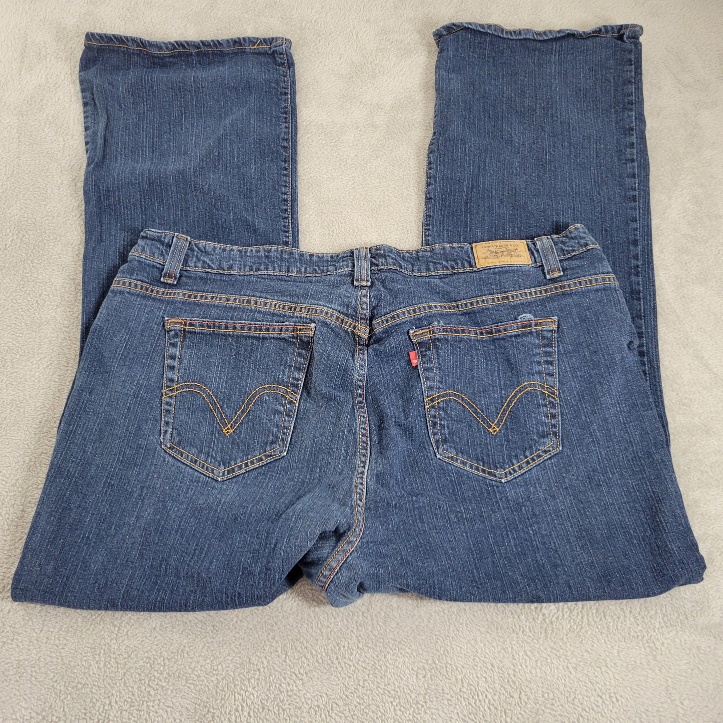 Levi's 515 Women's Jeans 24 Plus High Rise Bootcut Dark Wash Blue BOO102E