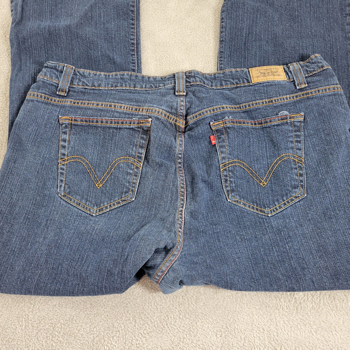 Levi's 515 Women's Jeans 24 Plus High Rise Bootcut Dark Wash Blue BOO102E