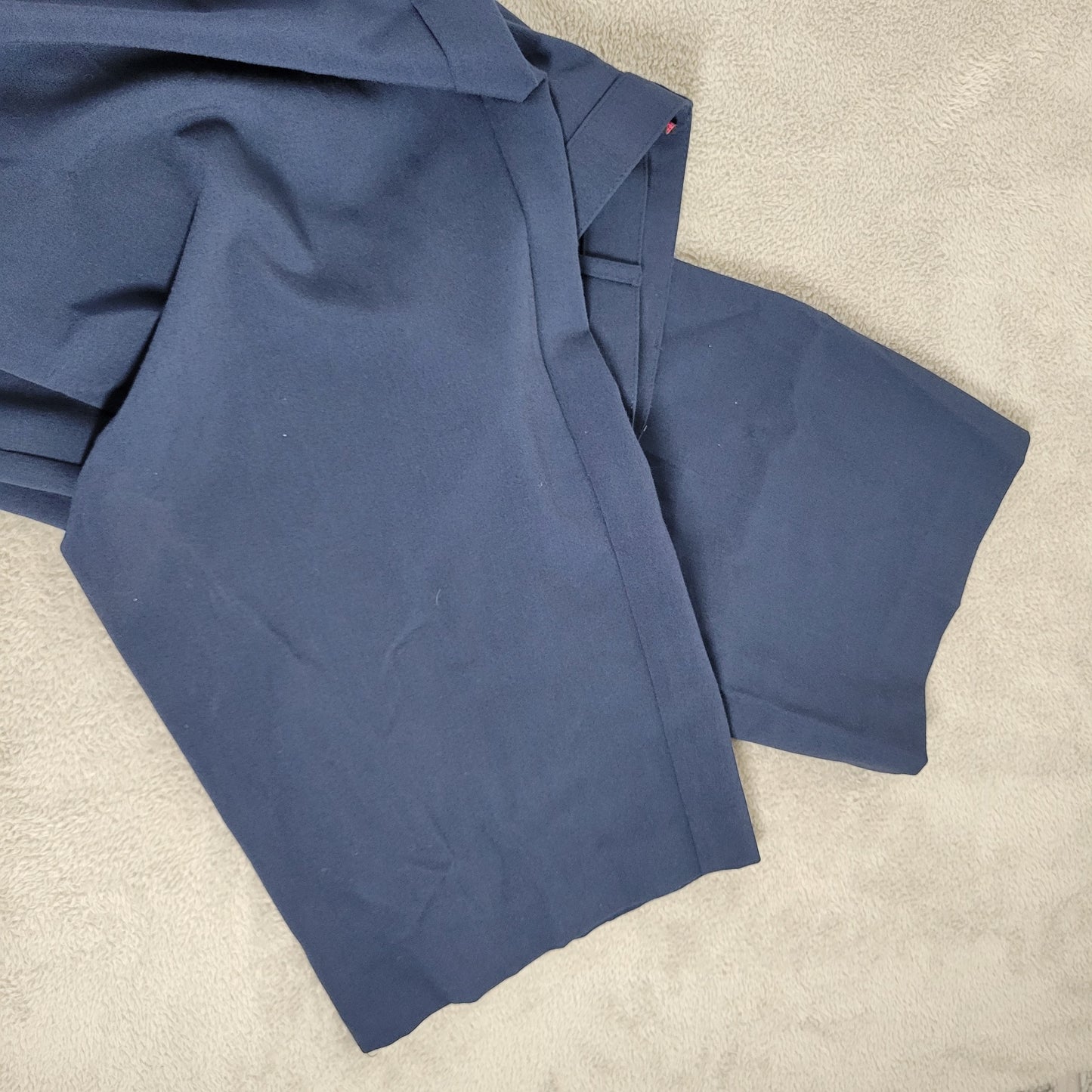 George Women's Blue Straight Leg Dress Pants Size 18WP Plus High Rise BLU161E