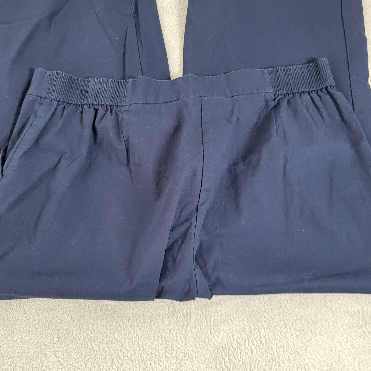 Sag Harbor Sport Women's 18 Blue Capri Pants High Rise Elastic Waist CAP26E
