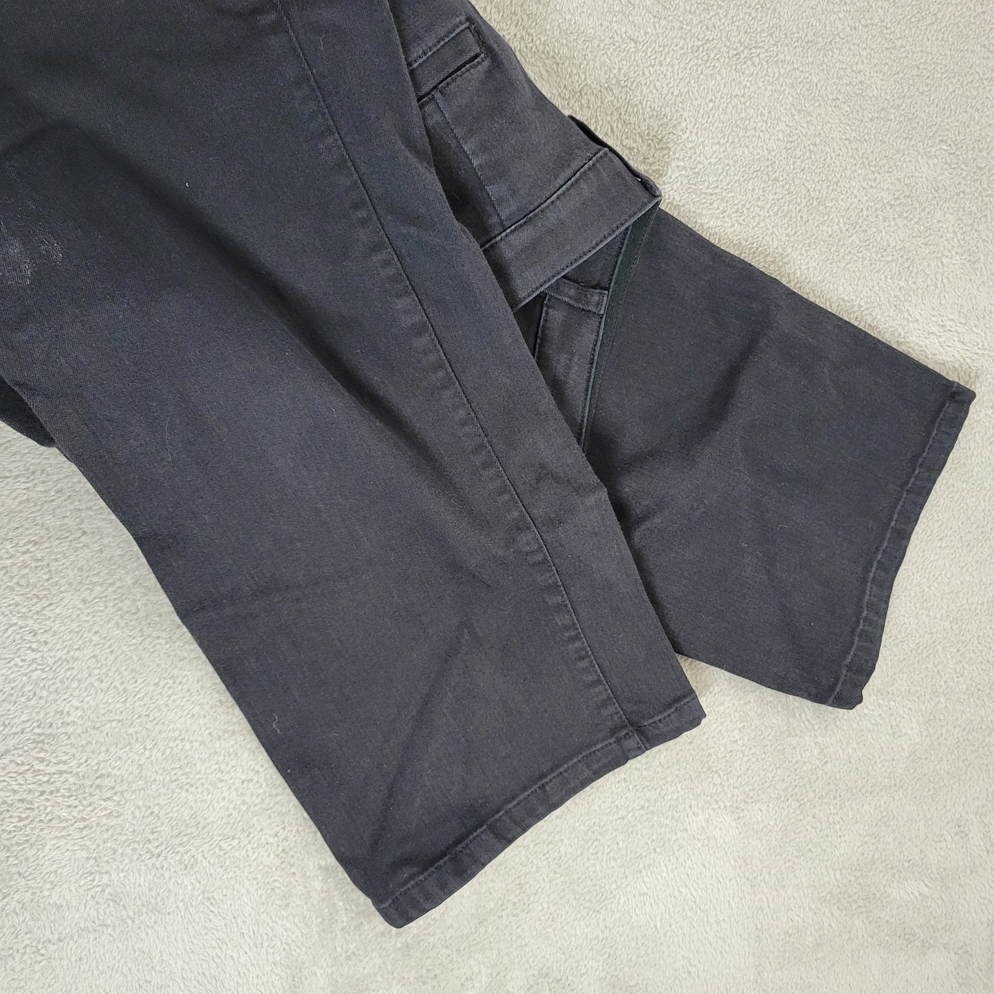 CJ Banks Women's 20WP Black Jeans Jeggings High Rise Straight Leg Elastic SL92E