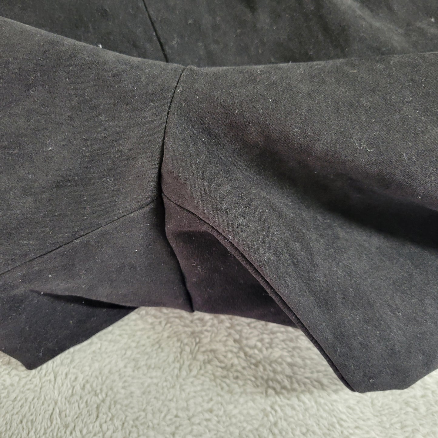 Briggs New York Women's 18W Black Velour Dress Pants High Rise Pull On BLA57E