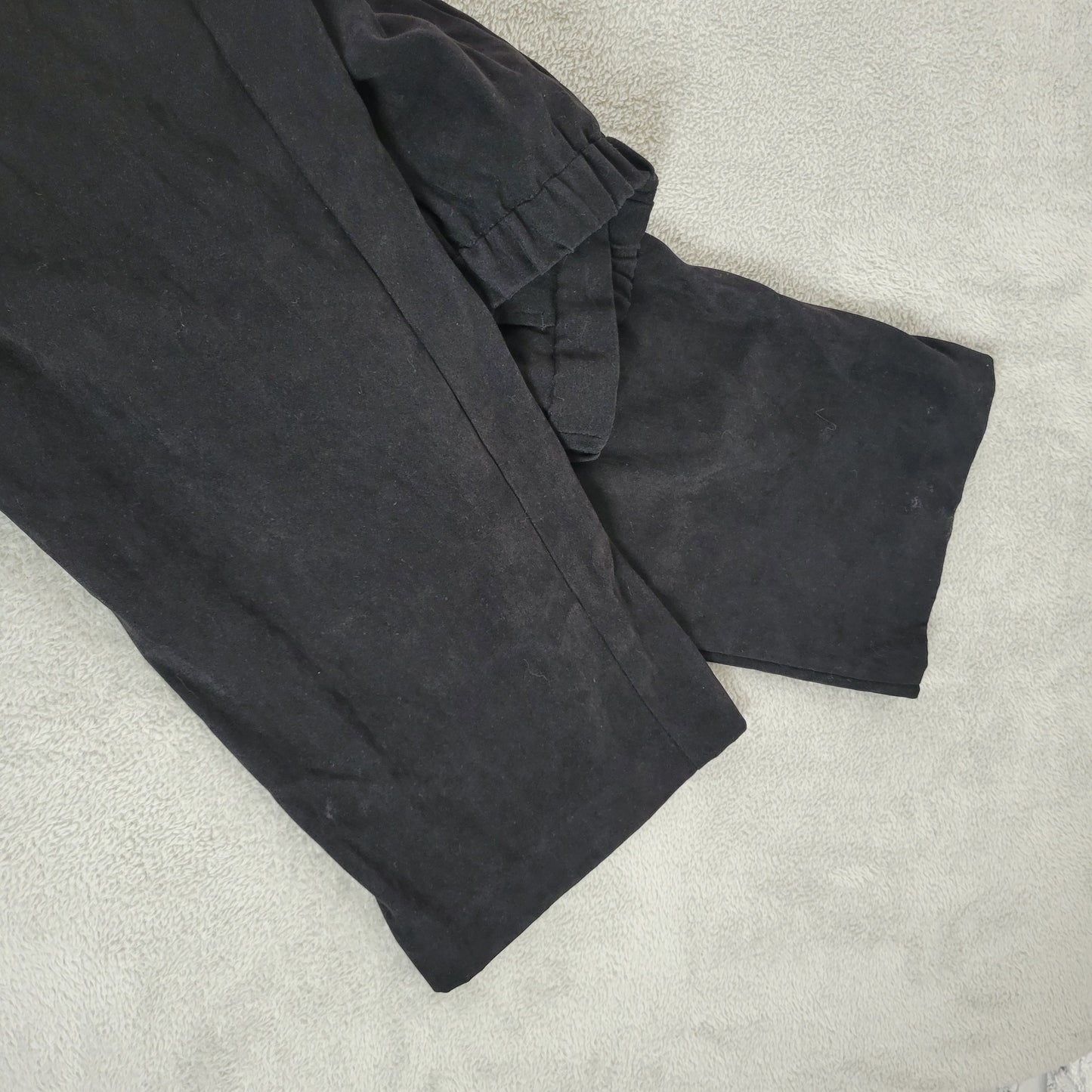 Briggs New York Women's 18W Black Velour Dress Pants High Rise Pull On BLA57E