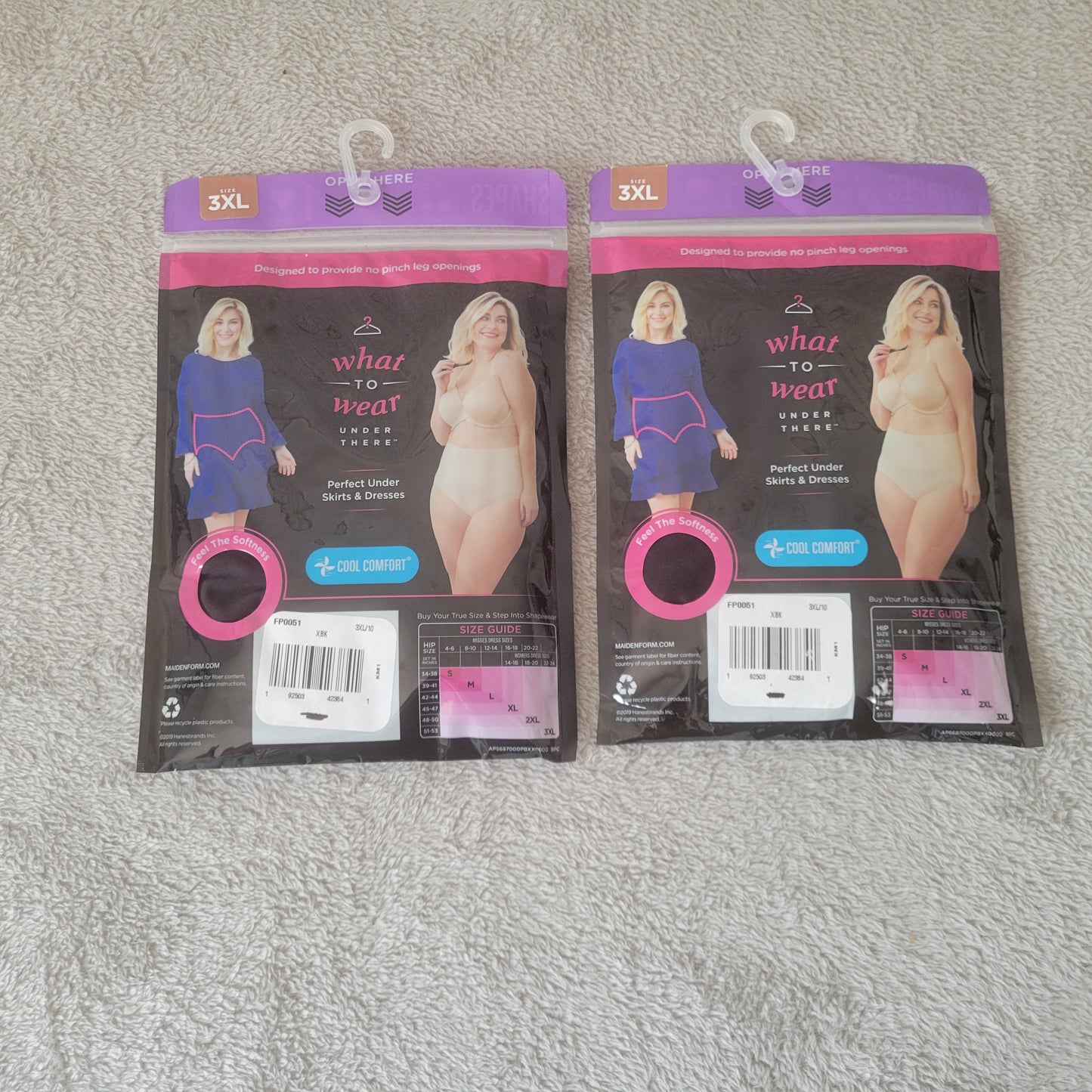 Maidenform Flexees Shapewear Brief 2 Pack Black Size 3XL Firm Control BLA139E