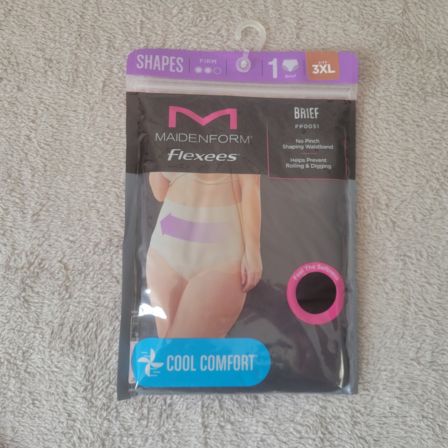 Maidenform Flexees Shapewear Brief 2 Pack Black Size 3XL Firm Control BLA139E