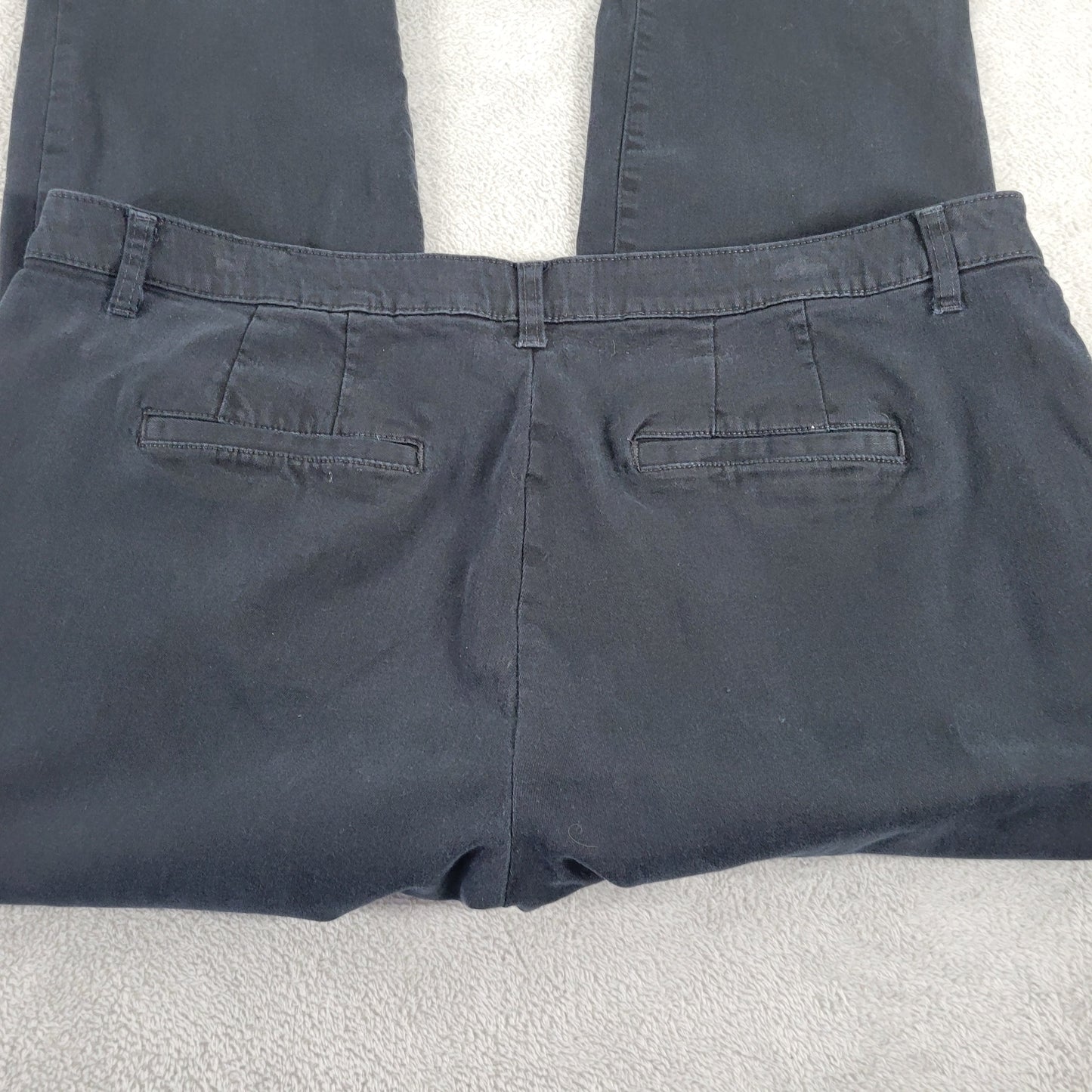 CJ Banks Women Petite 22WP Black Jeans Slimming Straight Elastic Waist SL59E