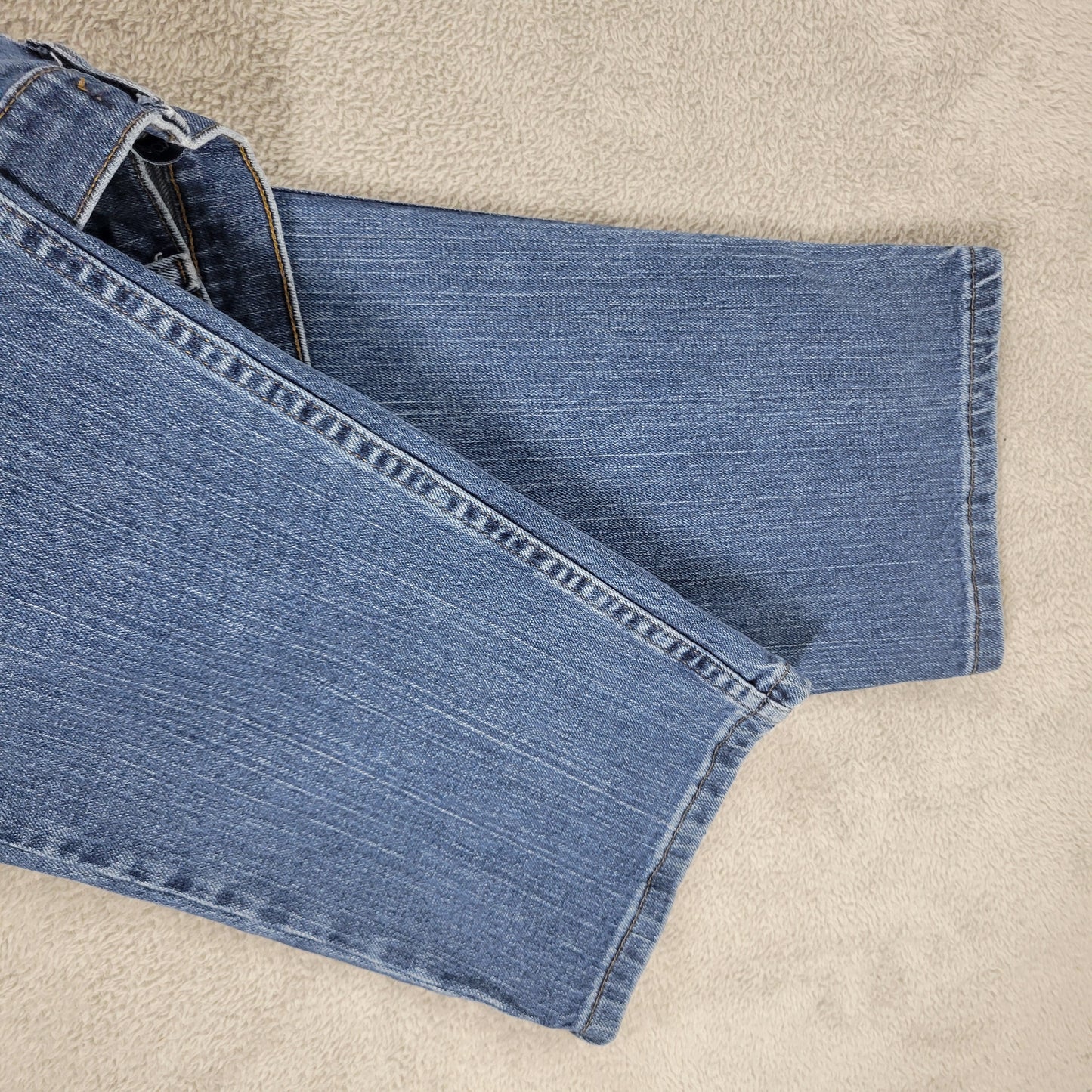 Riders by Lee Women Petite 18P Dark Blue Jeans Relaxed Fit 5-Pocket SL33E