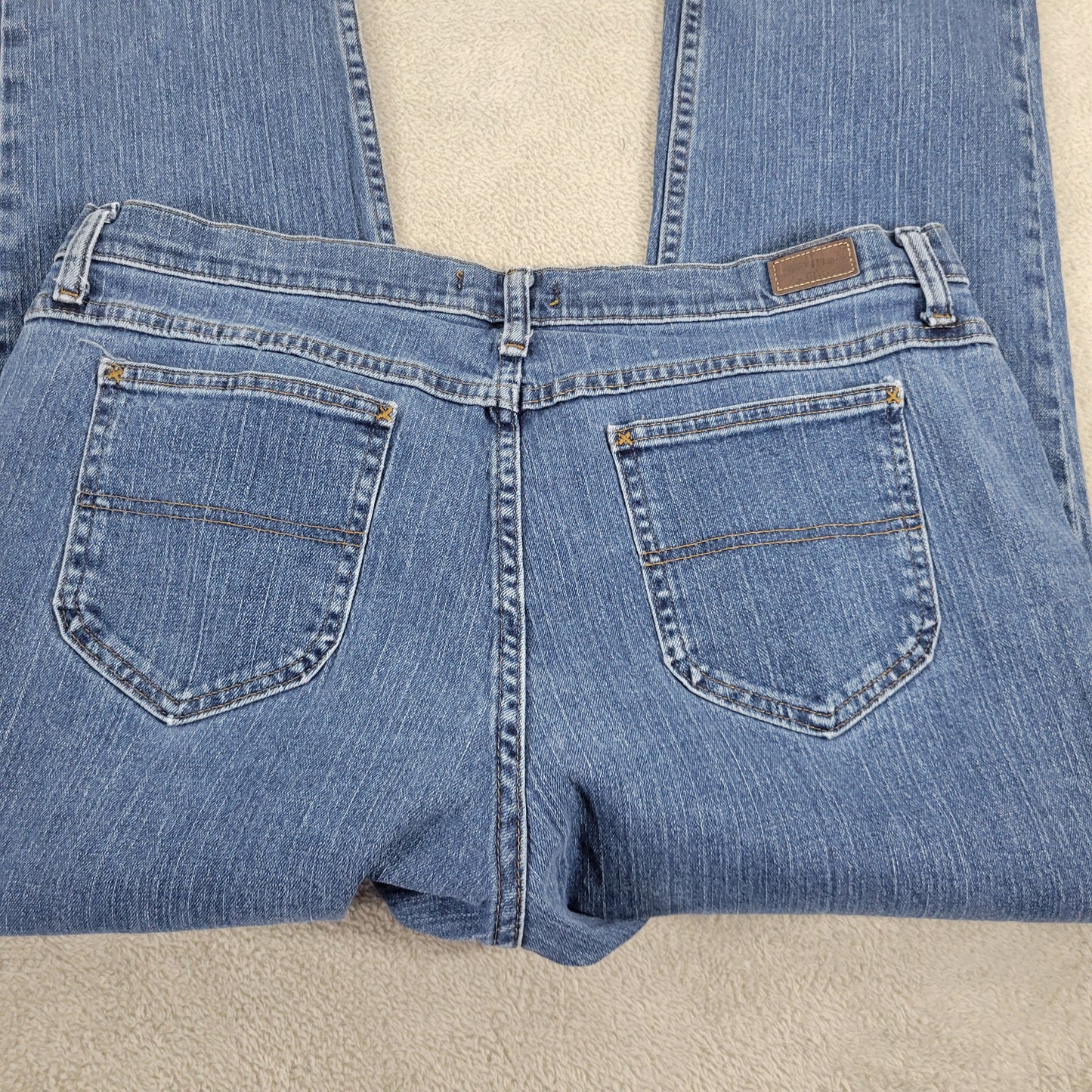 Riders by Lee Women Petite 18P Dark Blue Jeans Relaxed Fit 5-Pocket SL33E