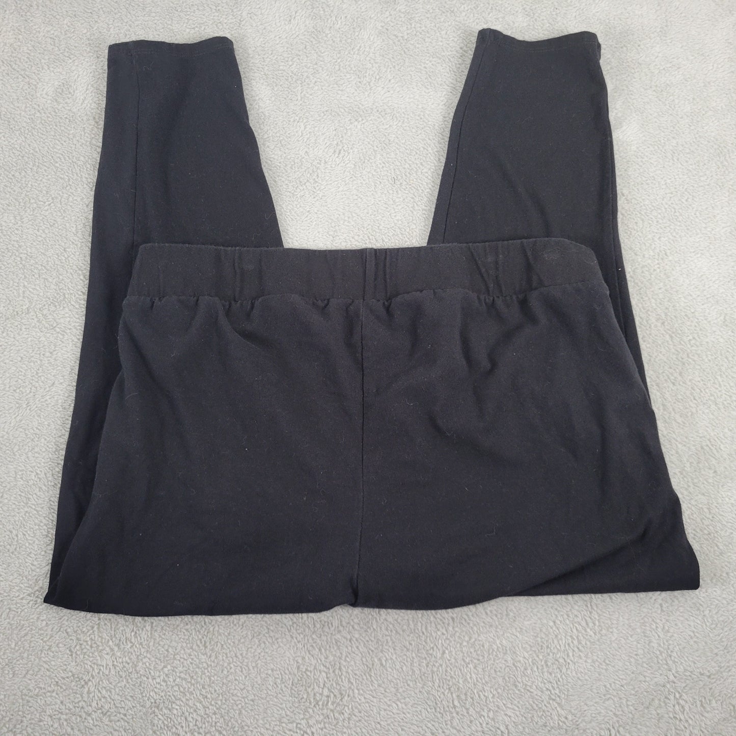 Torrid Womens Plus Size 2X Black Capri Leggings Pockets Elastic Waist BLA169E