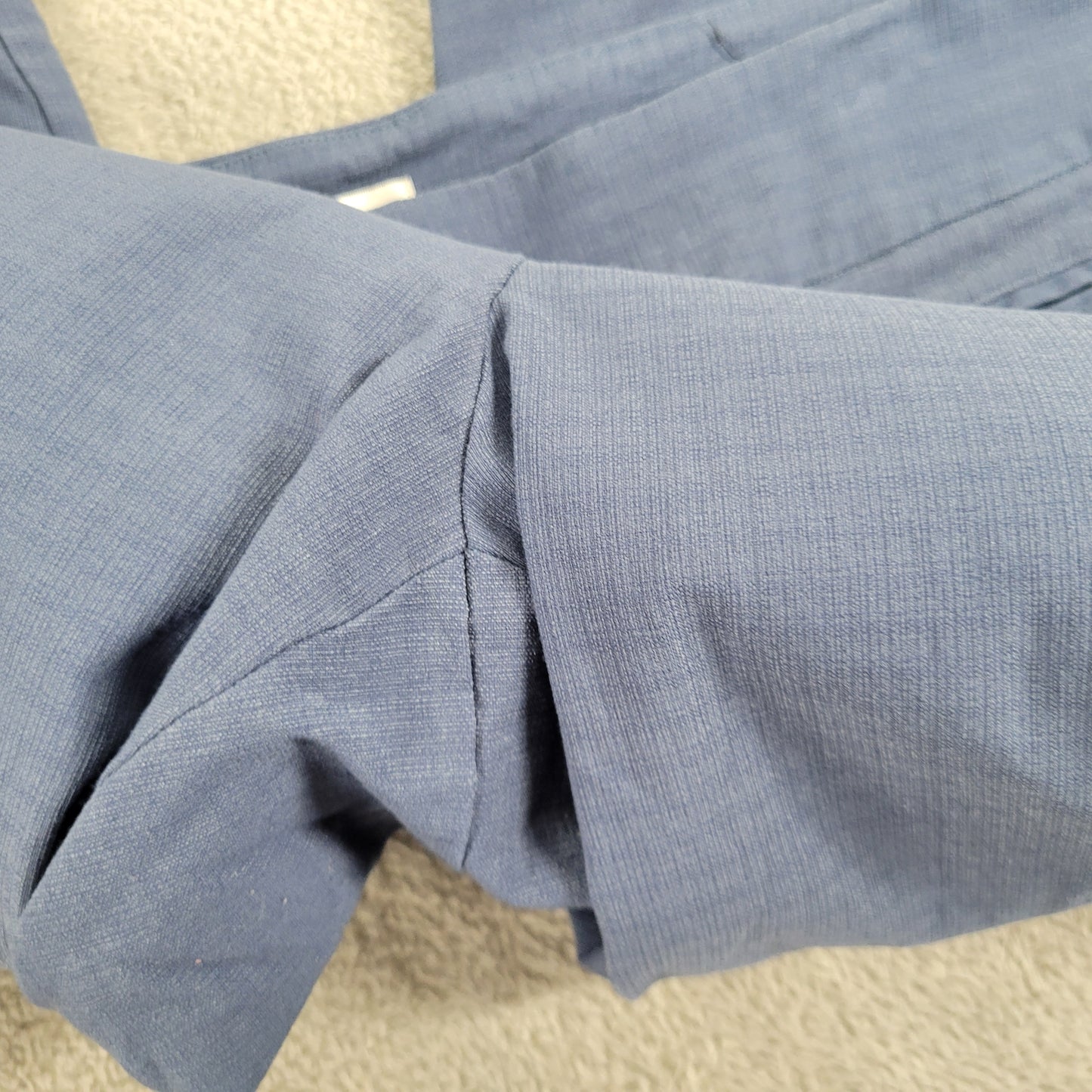 Avenue Womens Plus Size 22 Blue Cropped Pants Straight Leg Elastic Waist BLU66E