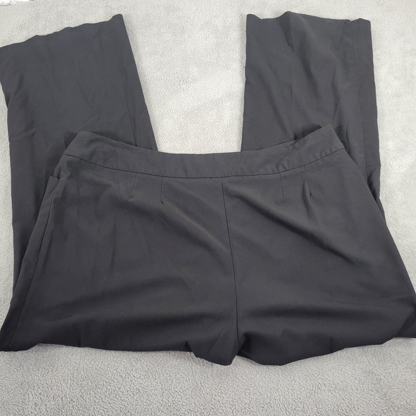 Avenue Women 18 Black Dress Pants Straight Leg Pockets 31 Inseam Business BLA10E