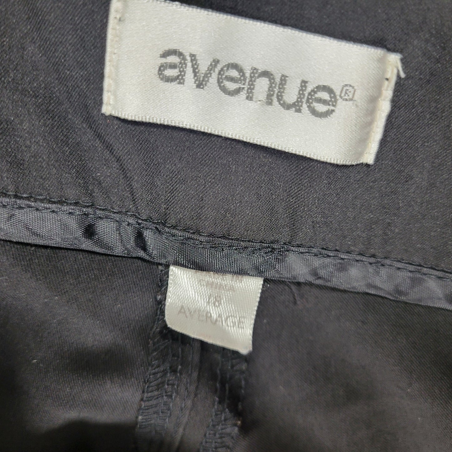 Avenue Women 18 Black Dress Pants Straight Leg Pockets 31 Inseam Business BLA10E