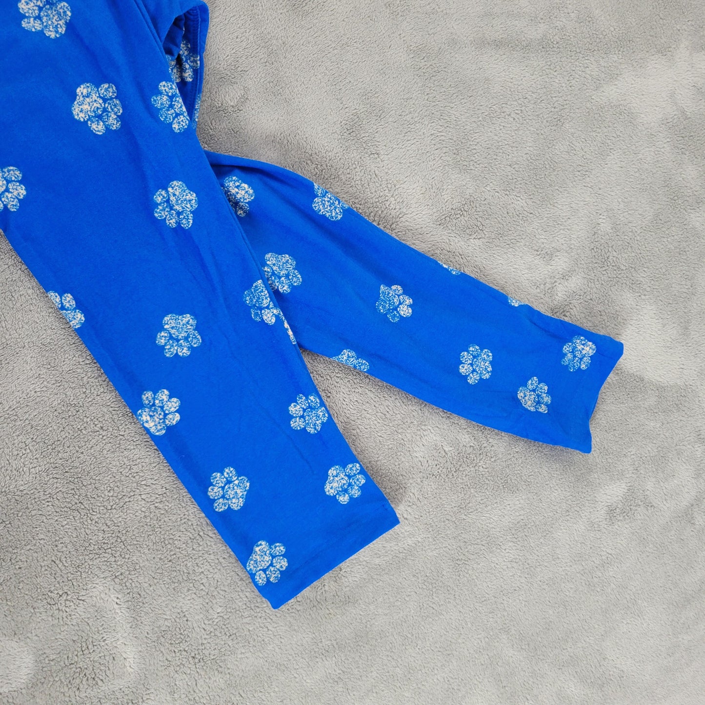 LuLaRoe TC Leggings Tall Curvy Dog Paw Prints Blue Yoga Pants 12-18 Yoga BLU263E