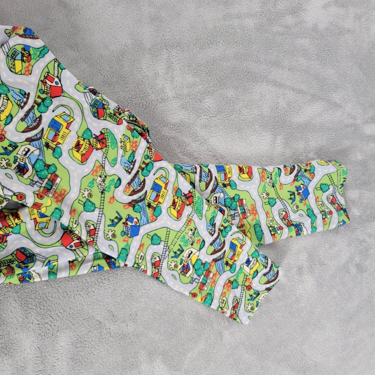 LuLaRoe TC Leggings Tall Curvy Road Street Map Town Square Pants NOV136E