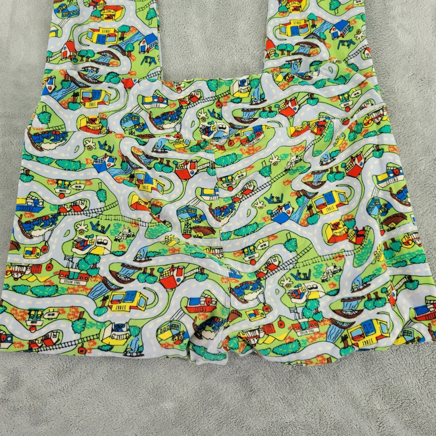 LuLaRoe TC Leggings Tall Curvy Road Street Map Town Square Pants NOV136E